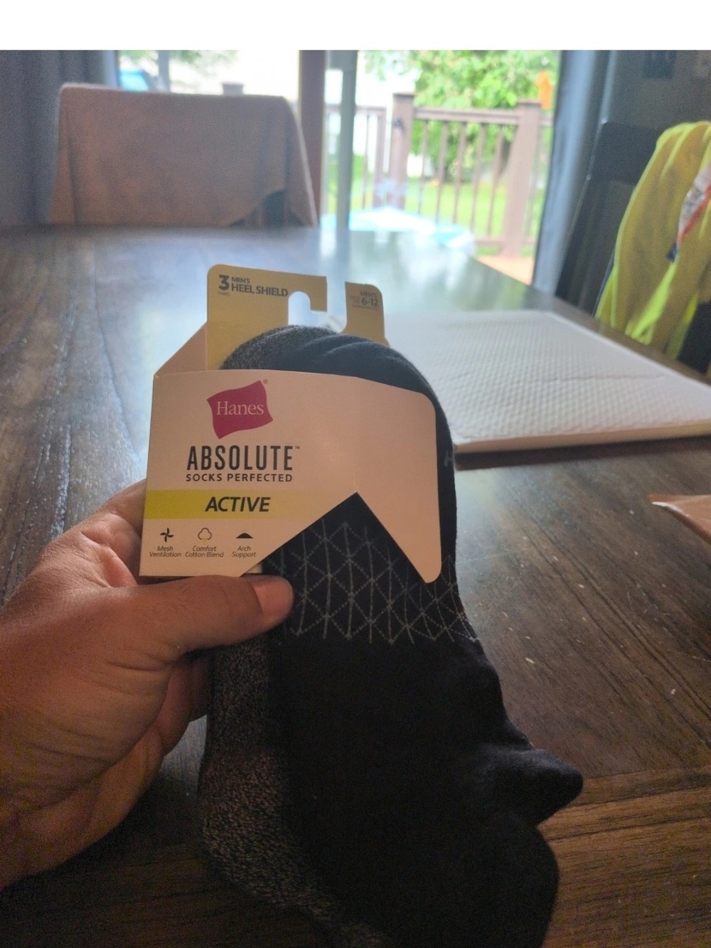 Hanes Absolute Active Men’s Low-Cut Socks - Black